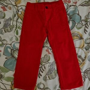 Janie and Jack Boys Red Courduroy Pants 4